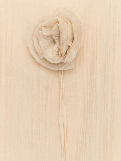 Блуза из тенселя с цветком / Zarina