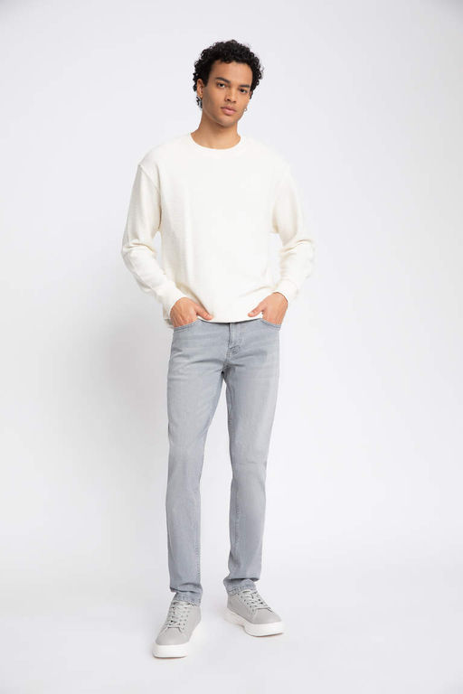 Pedro Slim Fit Джинсовые брюки узкого кроя с нормальной талией и узкими штанинами - Defacto фото 4