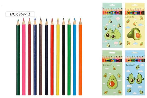 Карандаши Basir "Авокадо" 12цв. (MC-5868-12)