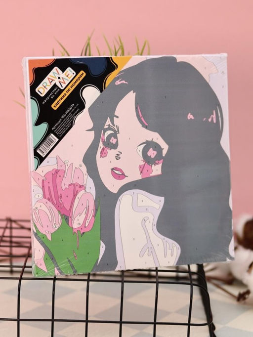 Картина по номерам на подрамнике Draw Me! Beautiful person, (20*20 см)