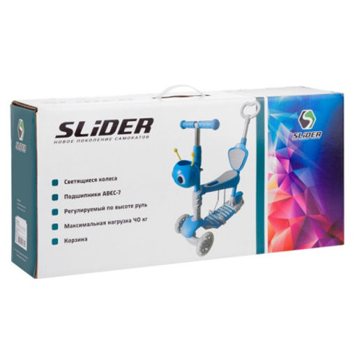 Самокат трехколесный с ручкой управления
