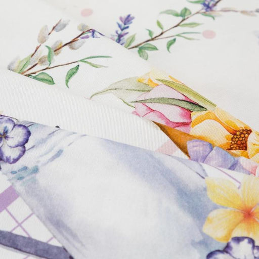 Скатерть Этель Spring easter d=214см +/-3см, 100% хлопок, саржа 190 гр/м2  фото 24