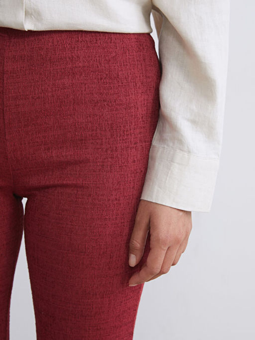 Beli Lastikli Dokulu Kad?n Pantolon