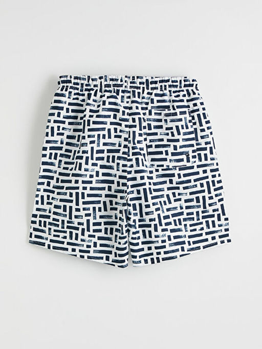 Diz Hizas? Boy Desenli Erkek Deniz ?ortu