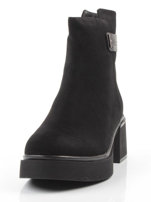 04-M3-5248 BLACK Ботинки зимние женские (натуральная кожа, натуральный мех)