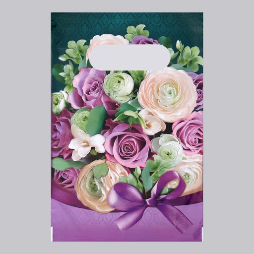 Цена за 100 шт. Пакет «Барбара» полиэтиленовый с вырубной ручкой, 20×30 см