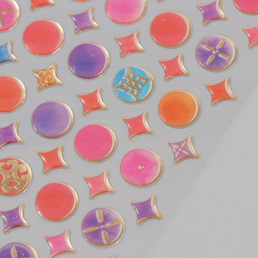 Цена за 2 шт. Наклейки для творчества пластик «Восточные мелочи», 9.3×20.4 см