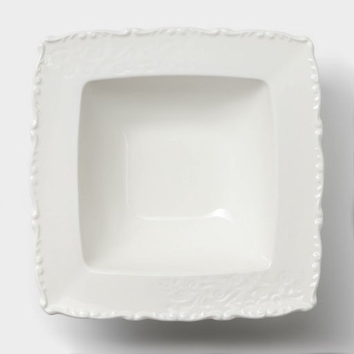 Салатник Magistro Kingdom, 300 мл, 16×5.2 см, фарфор, белый