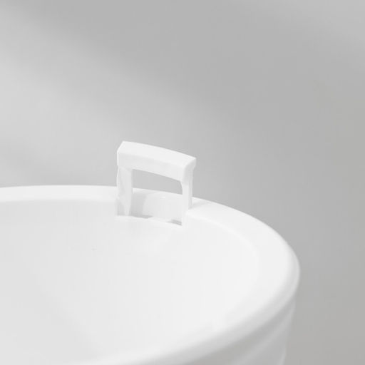 Кашпо для цветов со вставкой «Валенсия», 2 л, пластик, белое