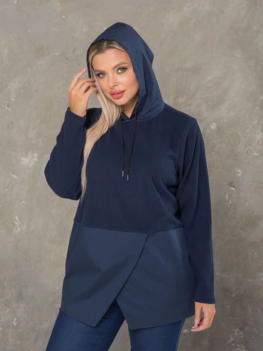 Блузка 1440 темно-синий - Novita фото 5