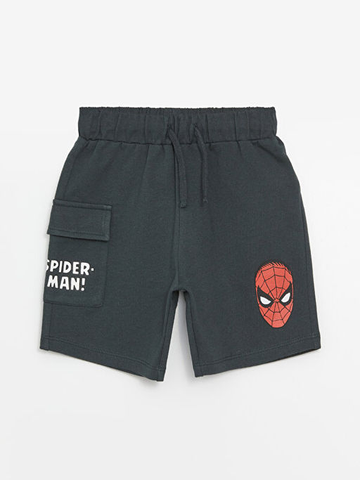 Beli Lastikli Spiderman Bask?l? Erkek Bebek ?ort