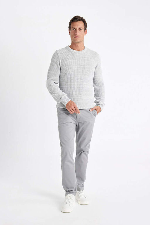 Standart Fit Bisiklet Yaka Triko Kazak - Defacto фото 5