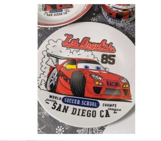 Набор детский 3пр Болид (тарелка 17,5см, салатник 15см, кружка 230мл) под/уп C623# (350703) /DANIKS/  фото 7