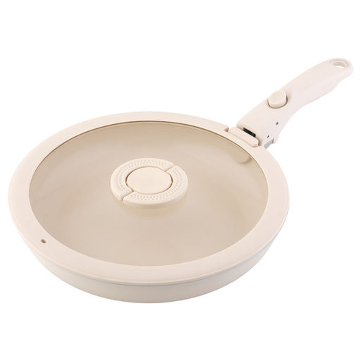 Набор посуды для приготовления со съемной ручкой smart ceramic, 7 предметов, цвета топленого молокатермо