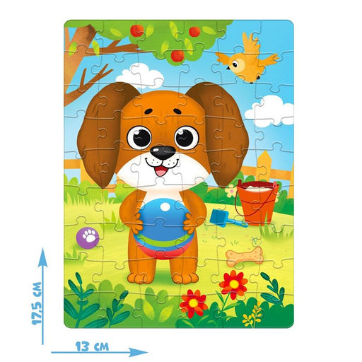 Цена за 4 шт. Пазл «Щенок», 54 элемента