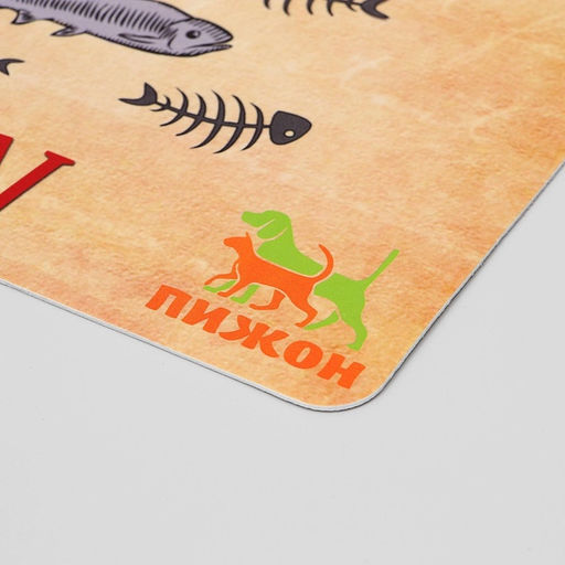 Цена за 2 шт. Коврик под миску Пижон с нескользящим основанием 4328 см Худеть нельзя  фото 5