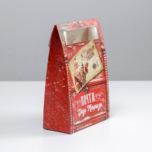 Цена за 2 шт. Коробка подарочная новогодняя складная Почта, 15?7?22 см, Новый год