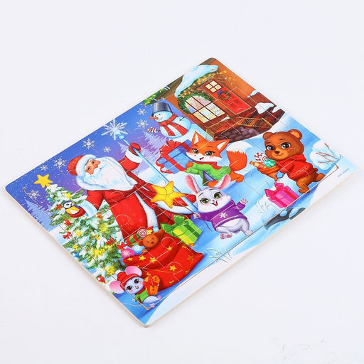 Пазл большой Весёлый праздник, 30 элементов - Лесная мастерская фото 3