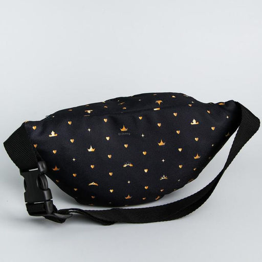 Сумка на пояс Princess, 25×6×13, отд на молнии, без подклада, черный