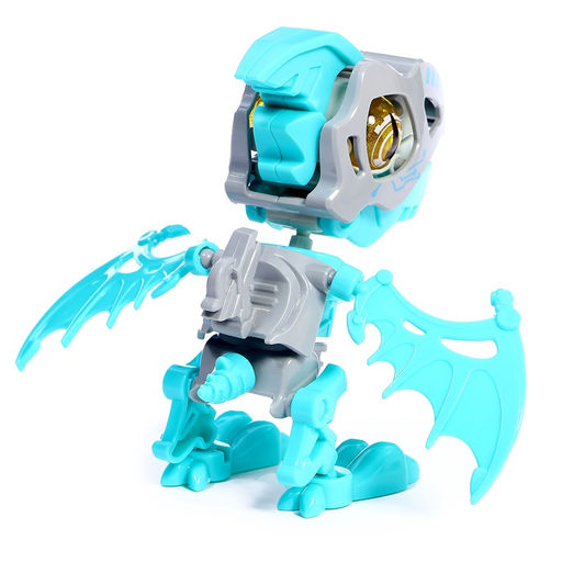 Электронный конструктор динозавр «Динобот», со звуком и подсветкой, на батарейках, цвет МИКС