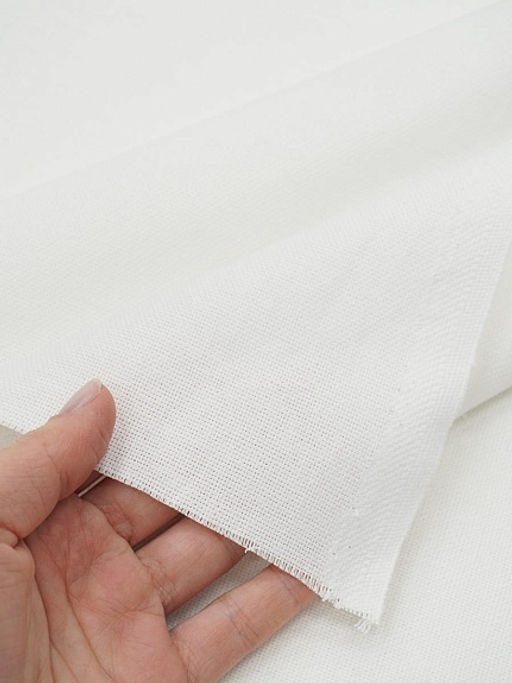 Рогожка цв.Белый, ш.1.5м, хлопок-100%, 190гр/м.кв - Купава фото 2