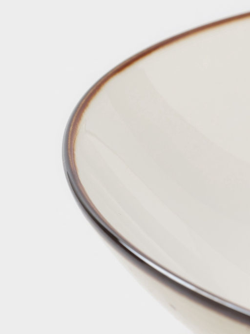 Тарелка глубокая Magistro Mediterana, 900 мл, d=20.8 см, фарфор, бежевая  фото 4