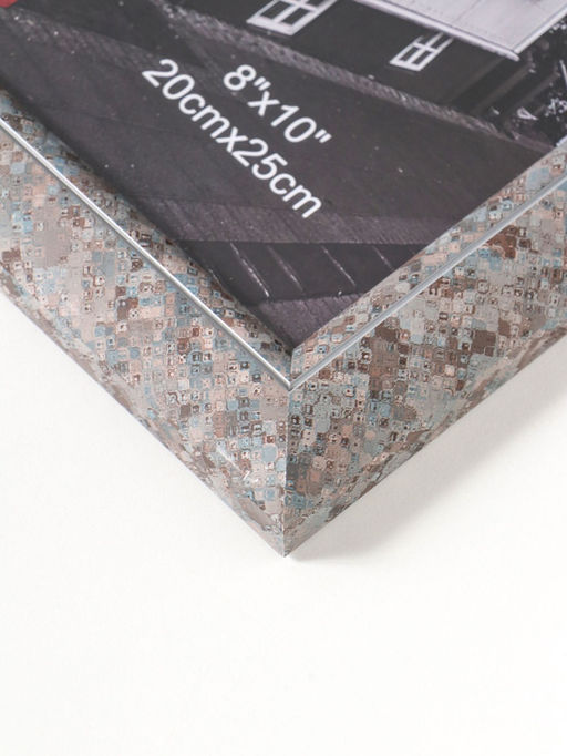 Фоторамка пластик 20х25 см "Марокканская мозаика" оттенки коричневого 29,8х25х2 см