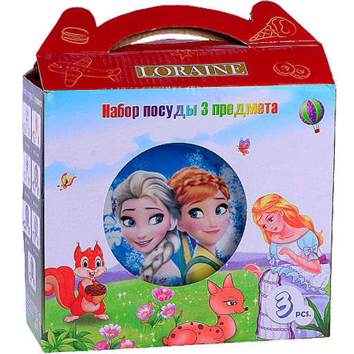 60411 Детский набор посуды 3пр Холодное сердце LR (х12) - Mayer&boch фото 5