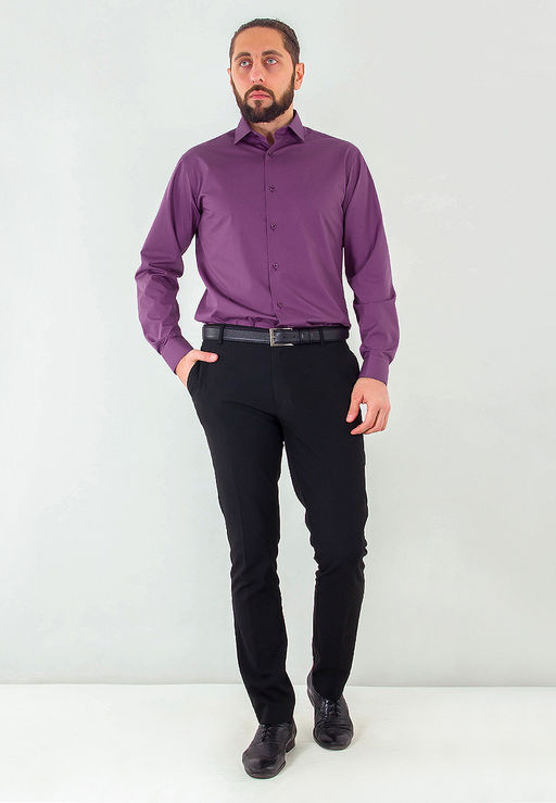 Сорочка мужская длинный рукав GREG 730/139/PL/Z  фото 5