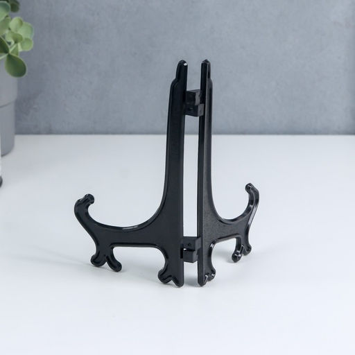 Цена за 10 шт. Подставка для тарелок, чёрная, 15×10 см