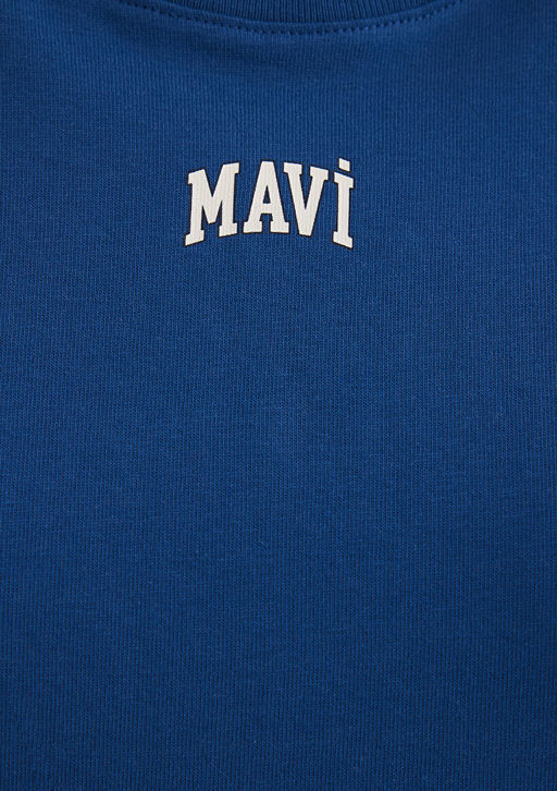 Mavi Logo Bask?l? Lacivert Crop Tisort  фото 6