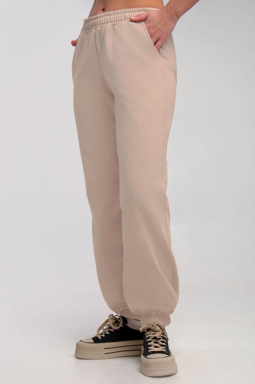 Арт. 7586 Брюки женские 42-50 (5 шт) Цвет:бежевый - Калинка фото 7