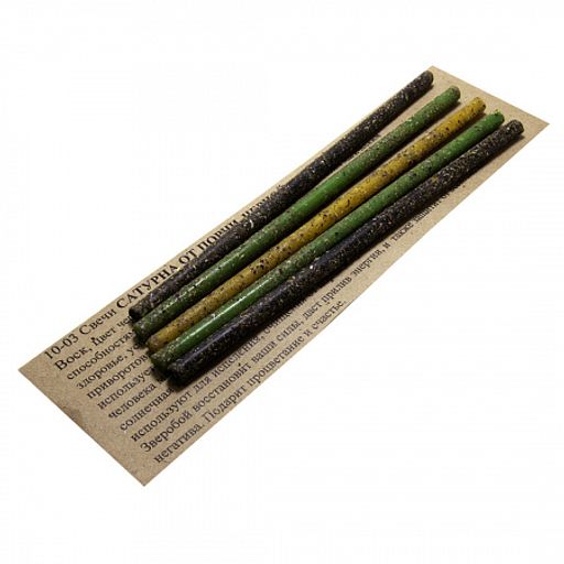 Набор свечей c травами Свечи Сатурна От порчи и черной магии Зверобой крапива папоротник уп-5шт 16см