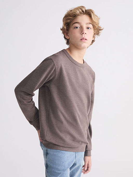 Bisiklet Yaka Erkek ?ocuk Sweatshirt