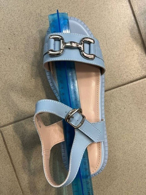 08-PEY182-5 LIGHT BLUE Босоножки женские (натуральная кожа)