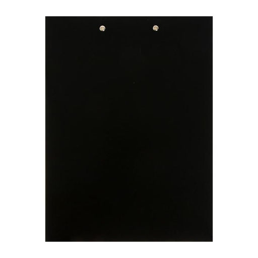 Папка-планшет с зажимом А4, 2 мм, Calligrata прочная, картон/бумвинил, черная (клипборд с крышкой)  фото 4