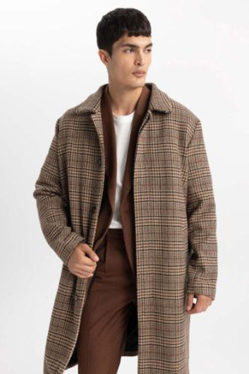 Regular Fit Kase Kaban Parka Polo Yaka Astarl? Dugmeli Cepli