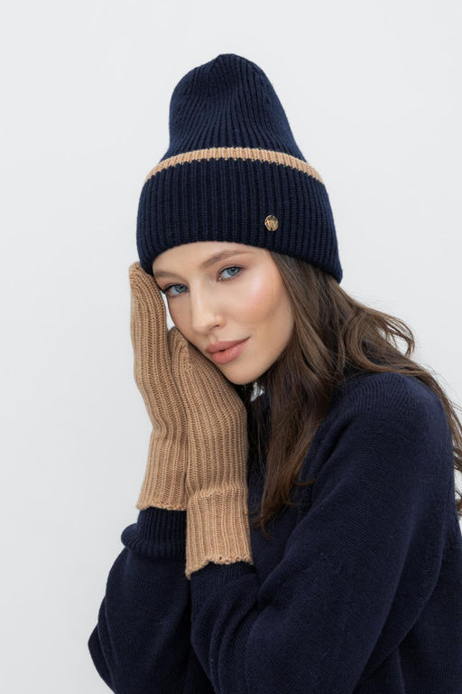 ЕВ 20007/24ш/темно-синий шапка жен