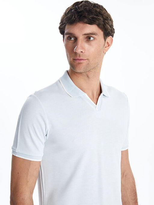 Polo Yaka Merserize G?r?n?ml? Erkek Ti??rt