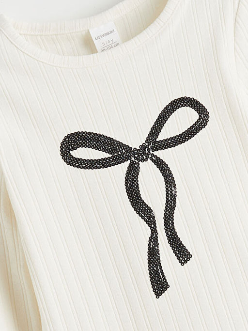 Fiyonk Detayl? K?z ?ocuk Bluz ve Etek