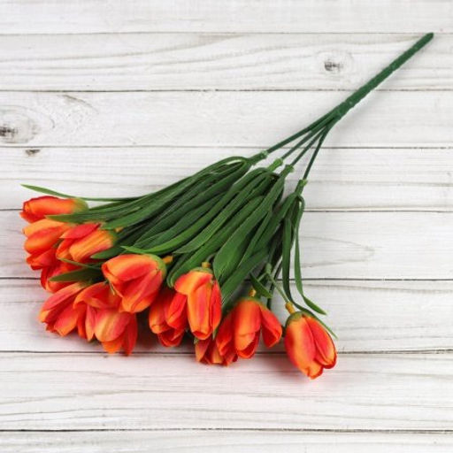 Цена за 10 шт. Цветок искусственный Букет тюльпанов 34 см 6 веток / NT596 /уп 600/ - Галеонтрейд фото 10
