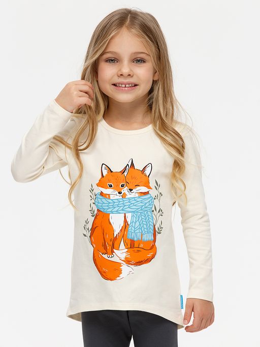 Молочный джемпер для девочки с принтом - Kogankids фото 25