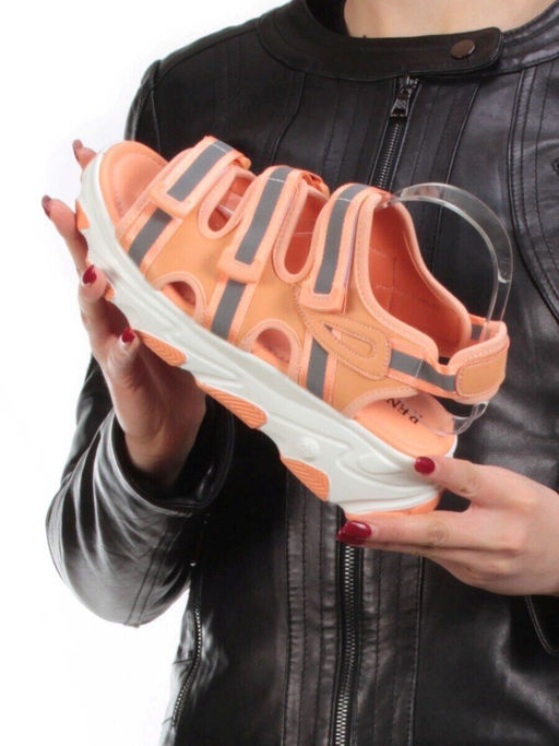 08-PED92-3 ORANGE Босоножки (натуральная кожа, стелька натуральная кожа)