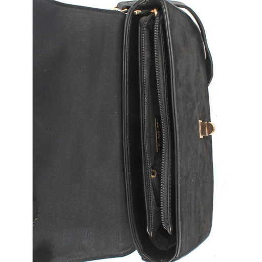 Сумка женская искусственная кожа DJ-CM 6775-BLACK, 1отд, плечевой ремень, черный SALE 257706 - Adelia фото 3
