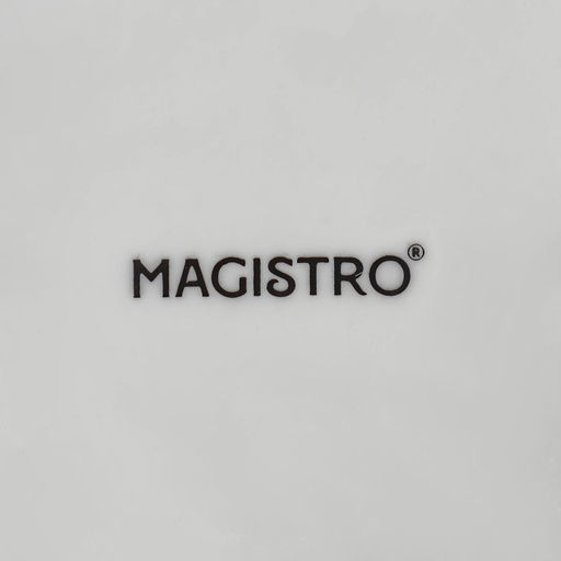 Салатник Magistro Лист Бланш, 1.2 л, d=27.5 см, фарфор, белый  фото 6