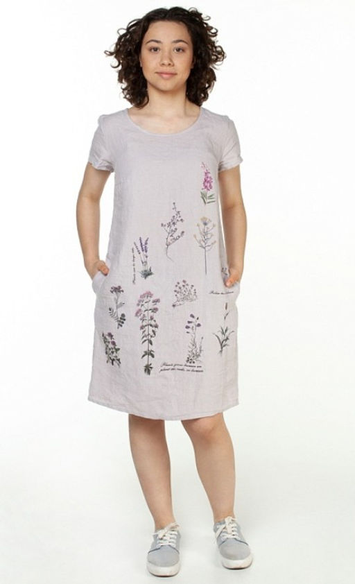 Умягченный лен 100% платье