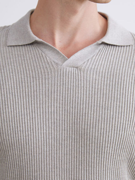 Polo Yaka Erkek Triko Kazak