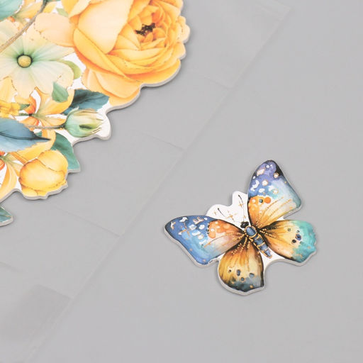 Наклейка интерьерная Жёлтый букет, пластик, 40?31 см