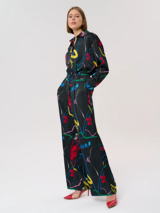 Брюки женские 12421-36028 multicolor - Eleganzza фото 7