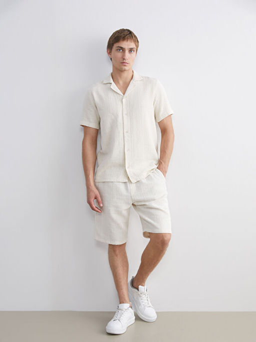 Standart Kal?p Keten G?r?n?ml? Erkek ?ort